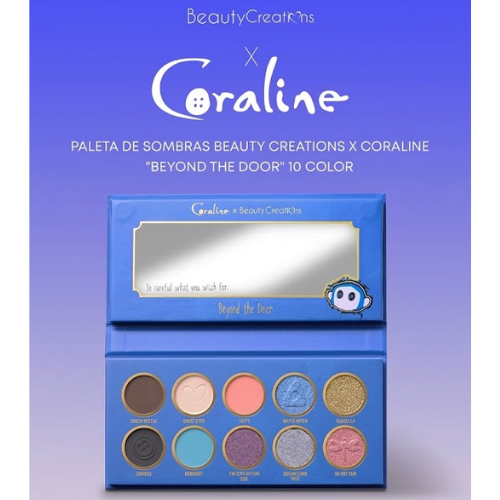 Coraline x Beauty Creations | Paleta de sombras
